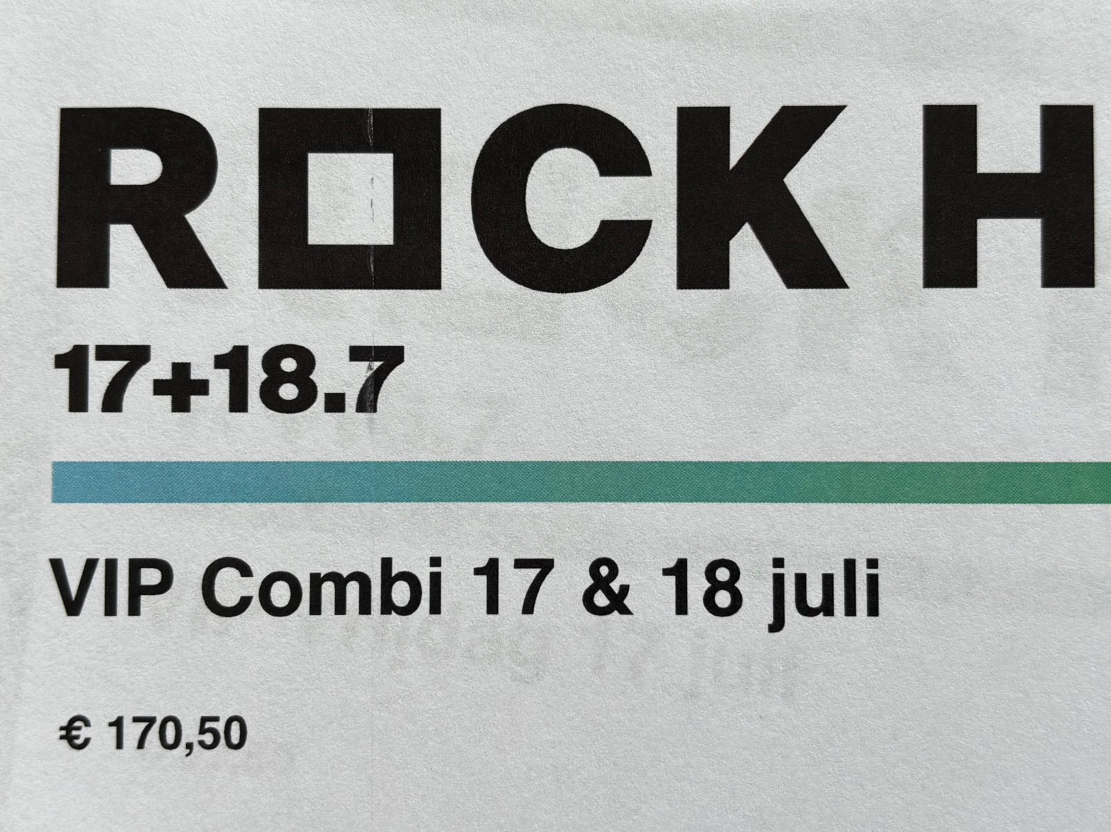 Rock Herk vip combi, Tickets en Kaartjes