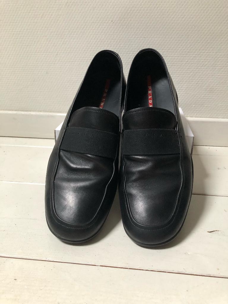 Herenschoenen, Ophalen, Zwart, Espadrilles of Moccasins, Prada