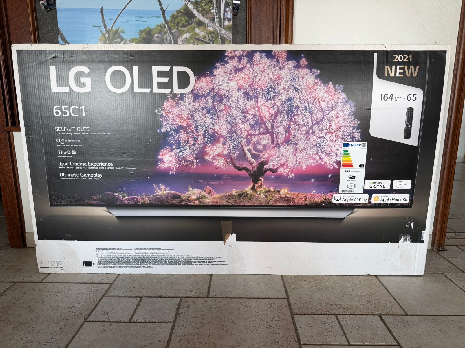 LG Oled C1 65 pouces (carte alim a remplacer), TV, Hi-fi & Vidéo, Télévisions, OLED, Utilisé, 100 cm ou plus, 4k (UHD)