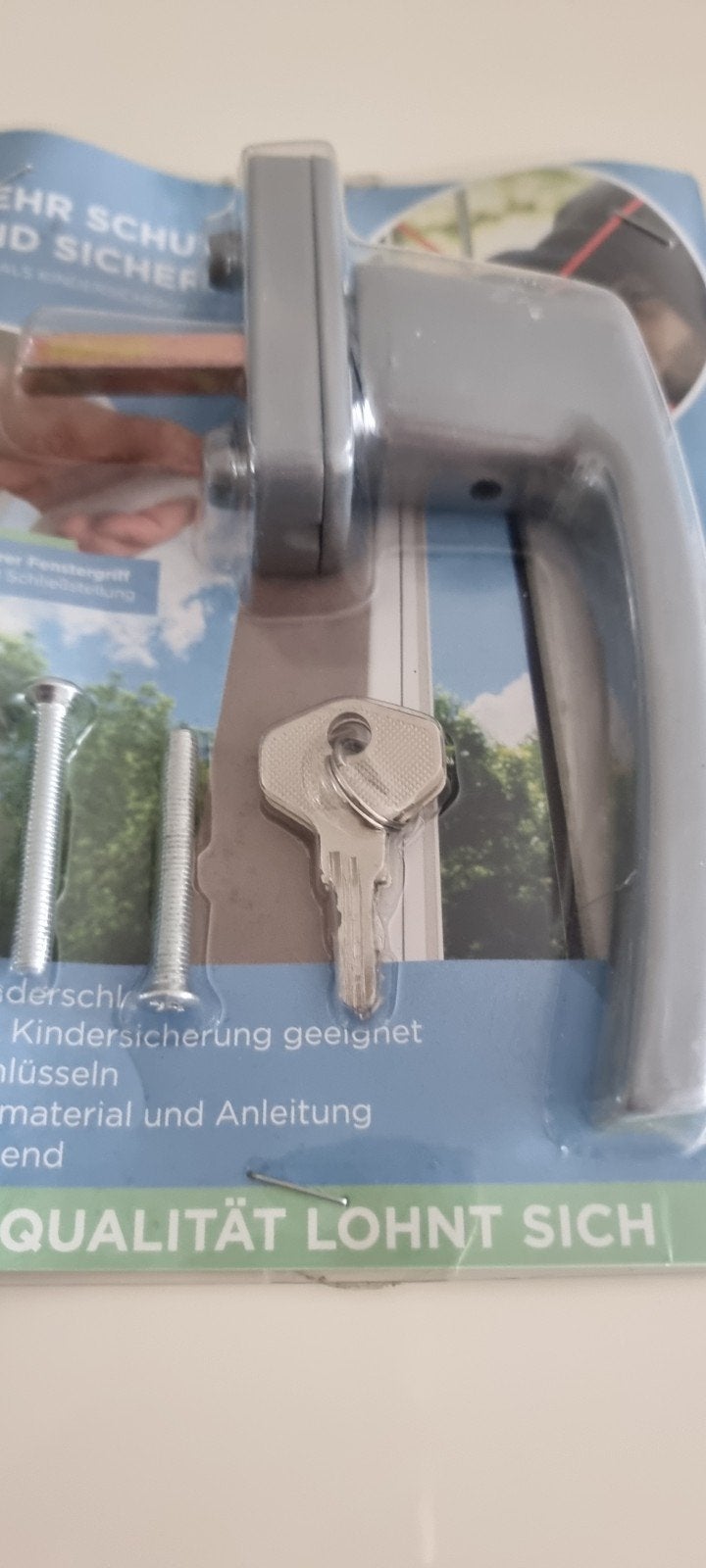Beveiligde raam slot met sleutel  nieuw, Doe-het-zelf en Bouw, Hang- en Sluitwerk, Ophalen, Slot