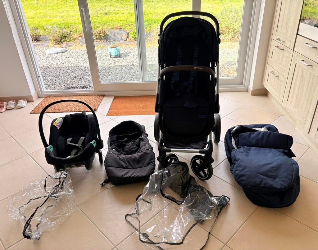 Pack poussette Cybex Eos Lux complet, Autres marques, Enlèvement ou Envoi, Poussette combi, Avec siège auto