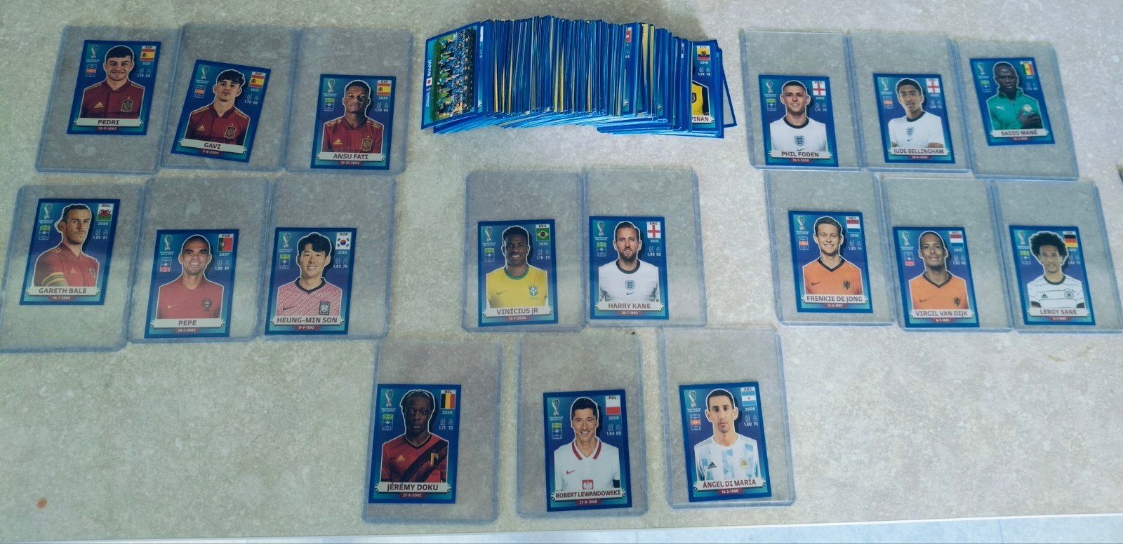 545 verschillende Panini stickers blauwe rand USA edition, Ophalen of Verzenden
