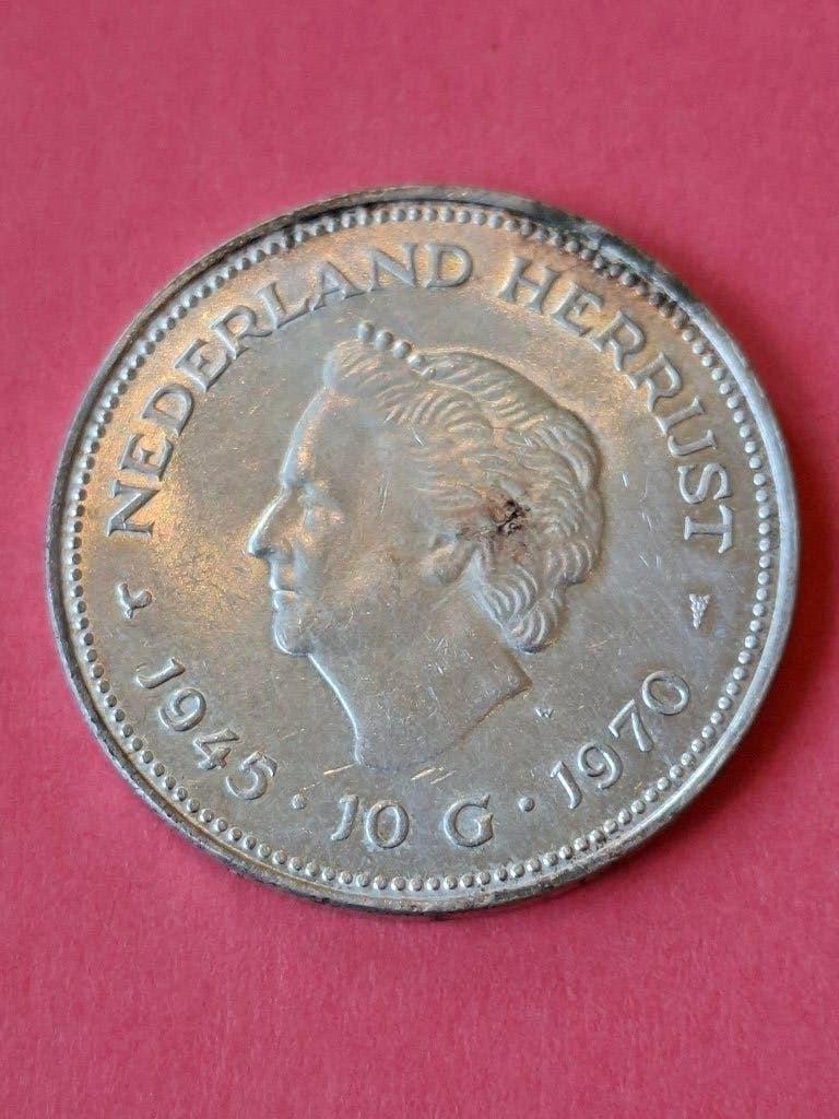 1970 Pays-Bas 10 florins en argent Netherlands Rises, Timbres & Monnaies, Monnaies | Pays-Bas, Reine Wilhelmine, Monnaie en vrac