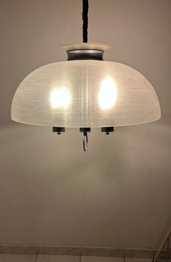 Vintage Space Age hanglamp, Harvey Guzzini,, Ophalen, Huis en Inrichting