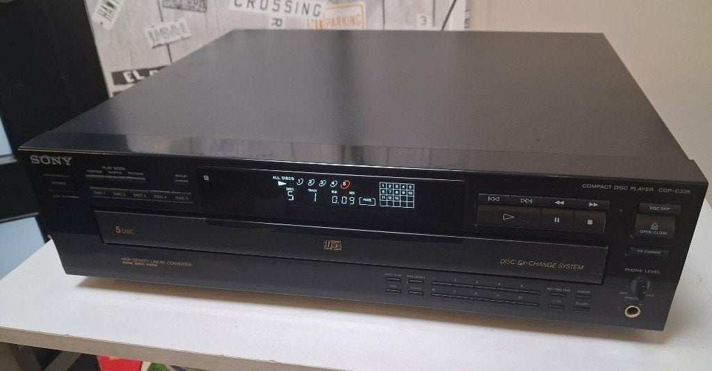 Sony 5-cd Wisselaar CDP-C335, TV, Hi-fi & Vidéo, Enlèvement, Comme neuf, Sony, Changeur