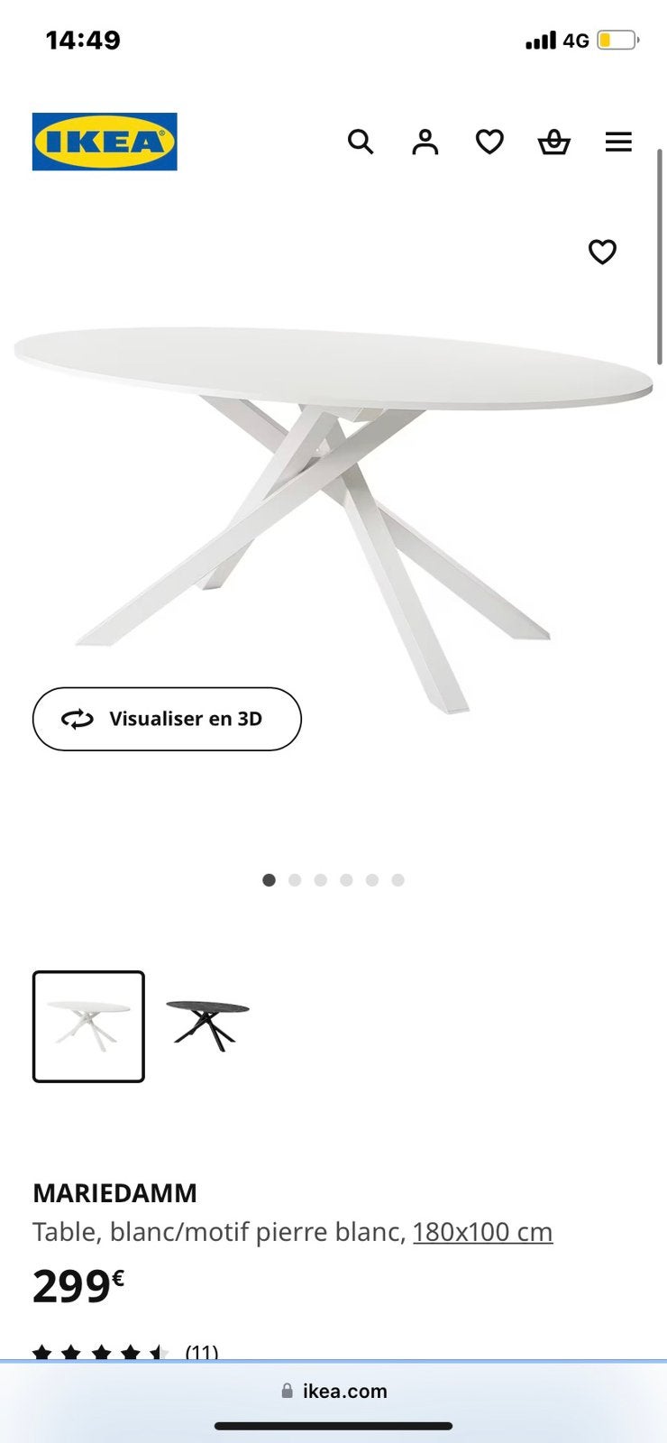 Table a manger ( sans chaise ), 150 à 200 cm, Enlèvement, Utilisé, 50 à 100 cm