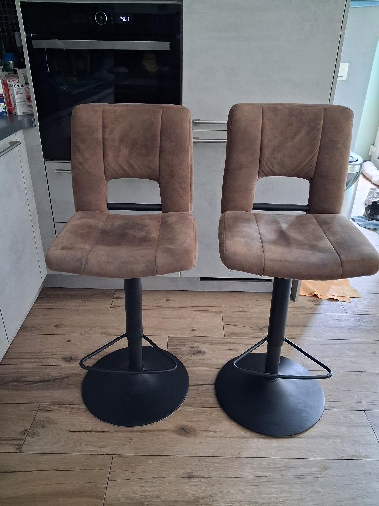 Chaises de bar, 2 tabourets, Enlèvement, Utilisé, 60 à 90 cm