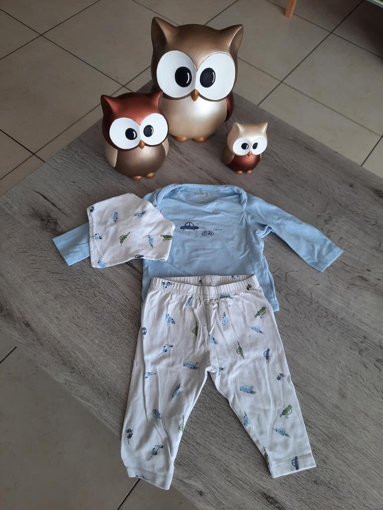 Pyjamasetje autoprint Baby maat 62-68, Ophalen of Verzenden