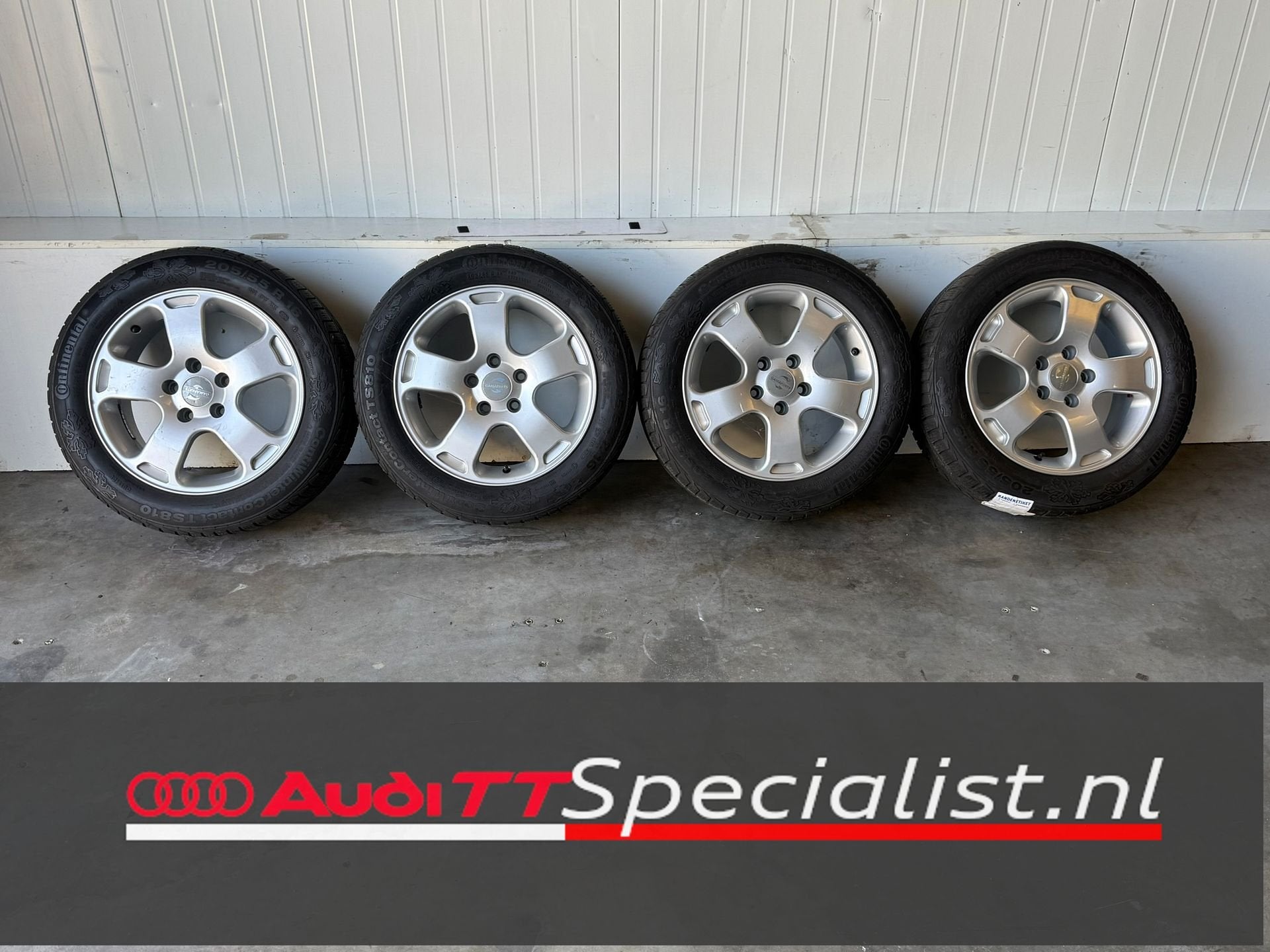 Winterbanden set 16 inch Audi A4 2002-2008, Pneus et Jantes, Pneus hiver, -, 16 pouces