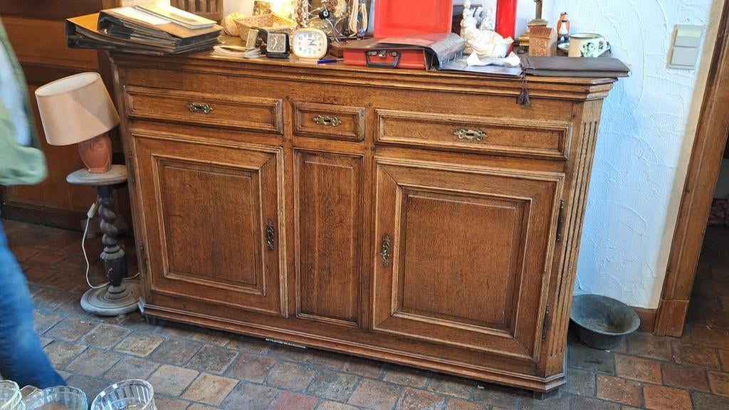 Ancien buffet chêne. 1900, Chêne