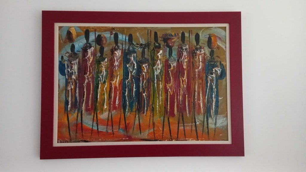 Doek Afrikaanse kunst, Ophalen