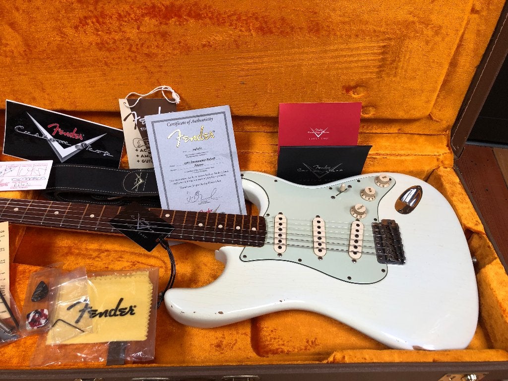 Fender Stratocaster Custom Shop, Ophalen, Zo goed als nieuw, Solid body, Fender