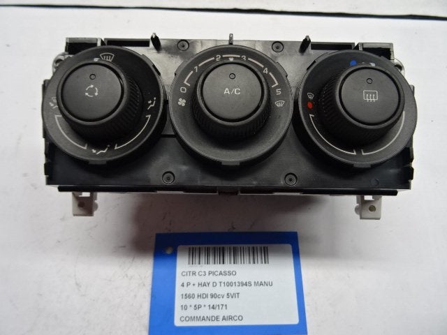 PANNEAU DE COMMANDE CLIMATISATION Citroën C3 Picasso (SH), Autos : Pièces & Accessoires, Citroën, Mevr. I. Hauben, Utilisé, Rue de l'Espoir 34 34
4030  GRIVEGNÉE, BE