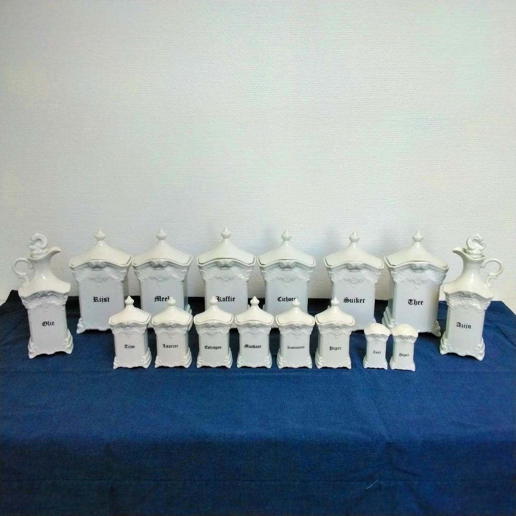 Oude kruidenpotten/ voorraadpotten, Antiek en Kunst, Ophalen