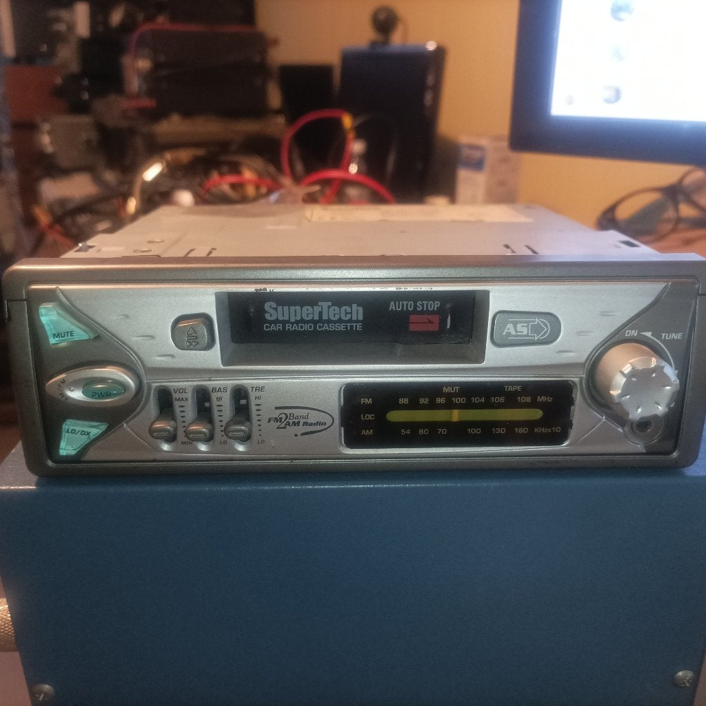Autoradio-cassette "Vintage", Audio, Tv en Foto, Versterkers en Ontvangers, Overige merken, Gebruikt, Ophalen of Verzenden, Minder dan 60 watt