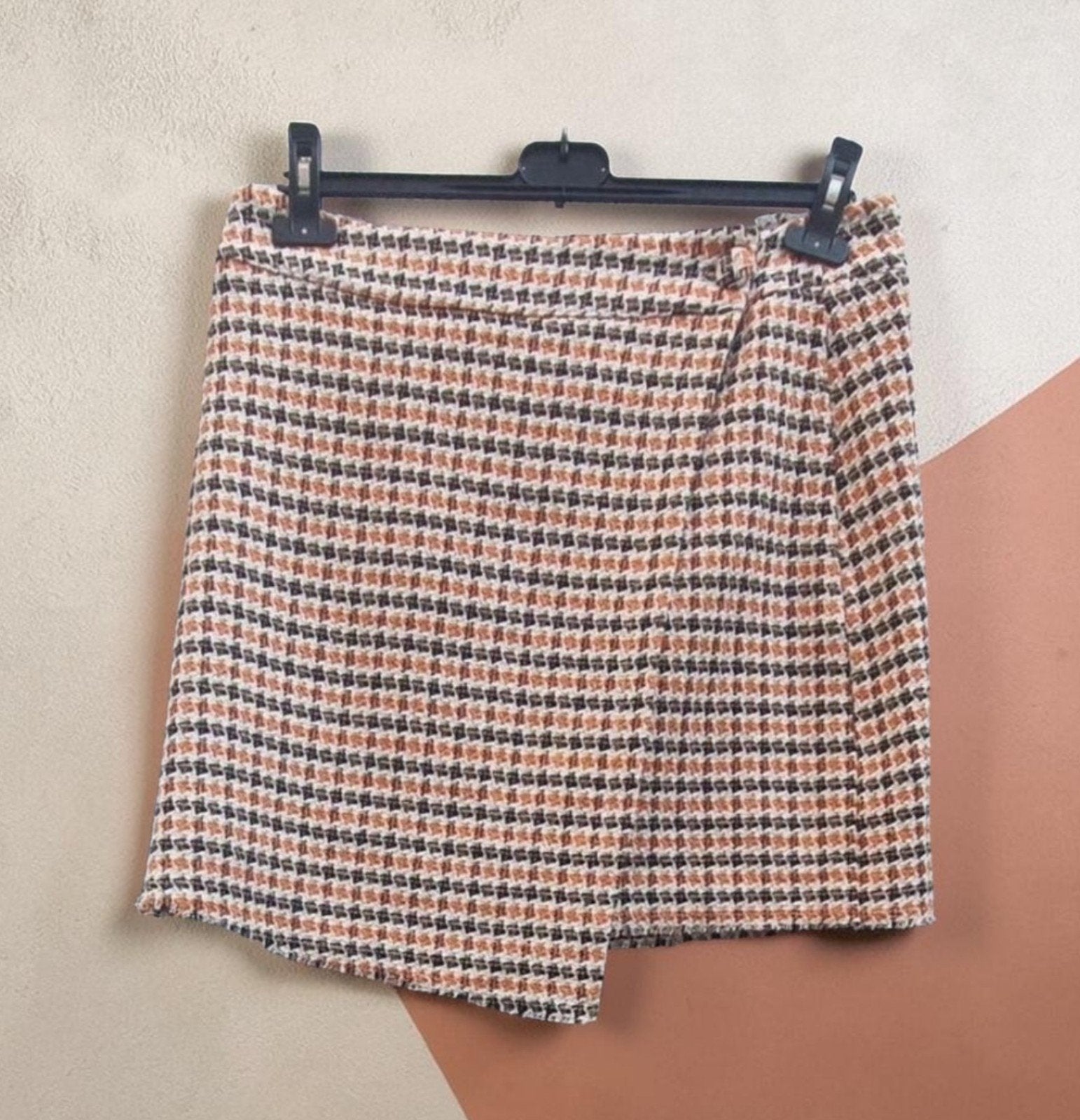 NOOR by Nora Gharib wikkelrok - Tweed - Maat XL, Kleding | Dames, Rokken, Noor, Maat 46/48 (XL) of groter, Oranje, Ophalen of Verzenden