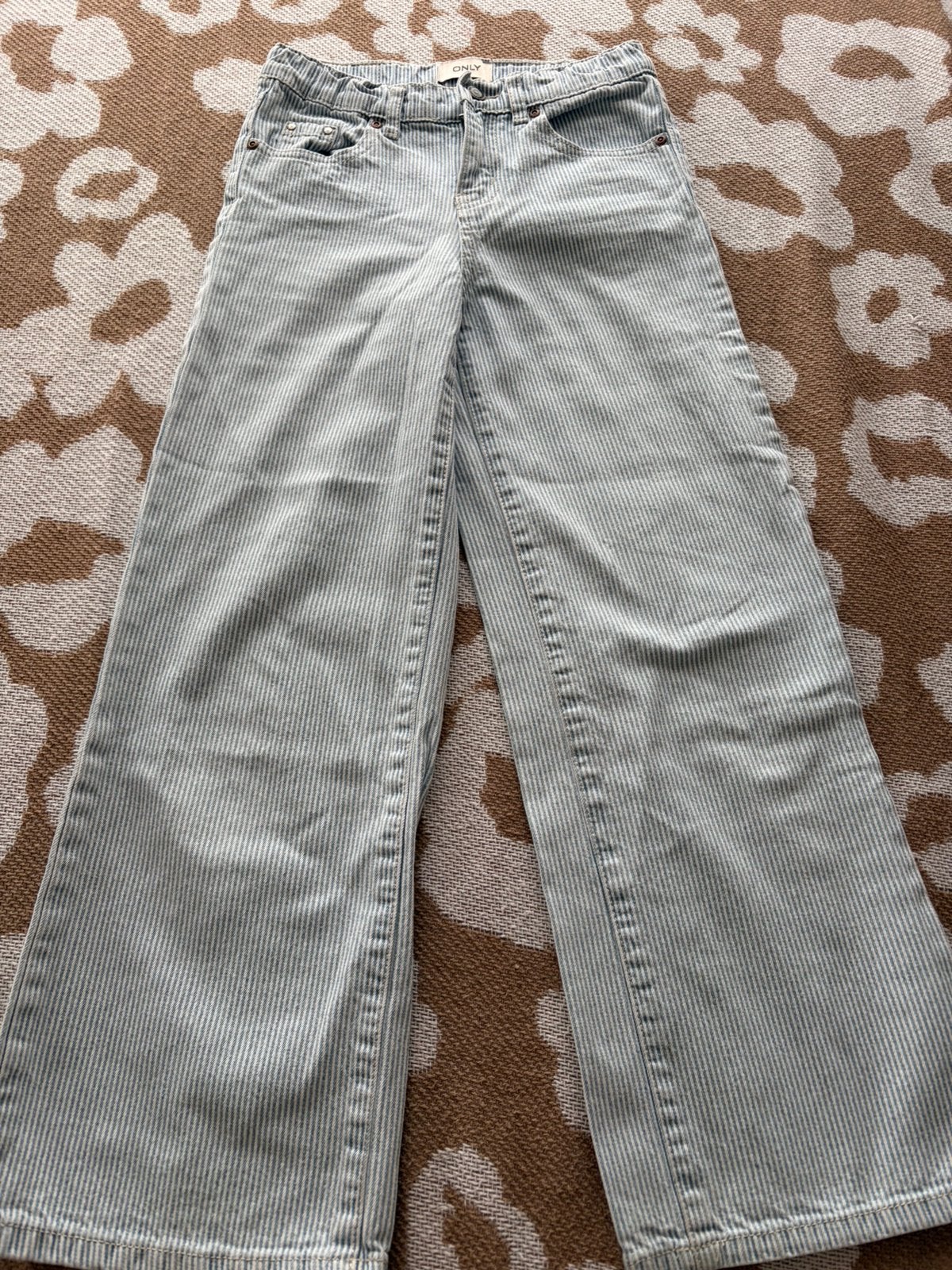 Jeans broek maat 128, Ophalen, Zo goed als nieuw, Meisje, Broek