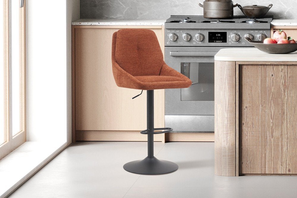 IIL Stevige Barstoelen Nieuw in roest kleur +Gratis Levering, Huis en Inrichting, Ophalen of Verzenden, Nieuw, Stof, Vijf, Zes of meer stoelen