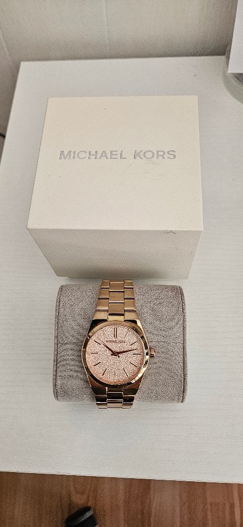 Michael Kors Channing dameshorloge, Handtassen en Accessoires, Horloges | Dames, Overige merken, Staal, Staal, Polshorloge