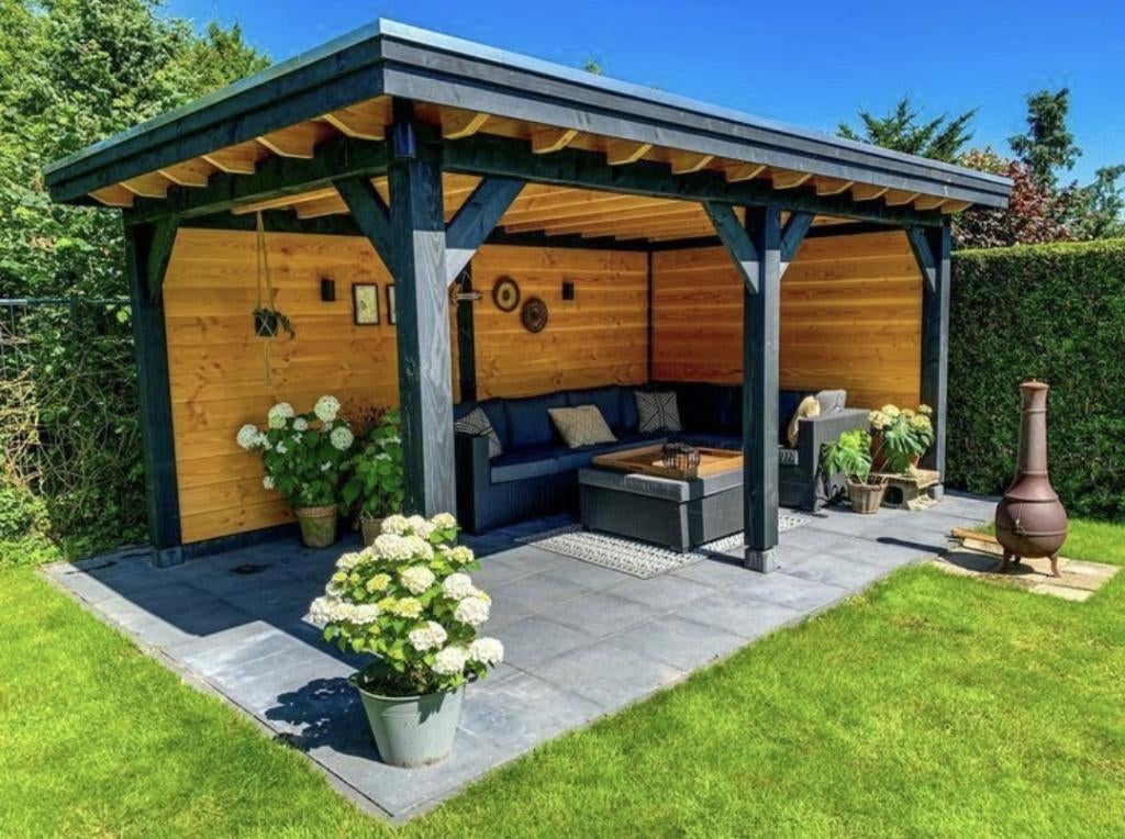 Hout Balken tuinoverkapping, Tuin en Terras, Overkappingen, Ophalen, Nieuw, Overige typen