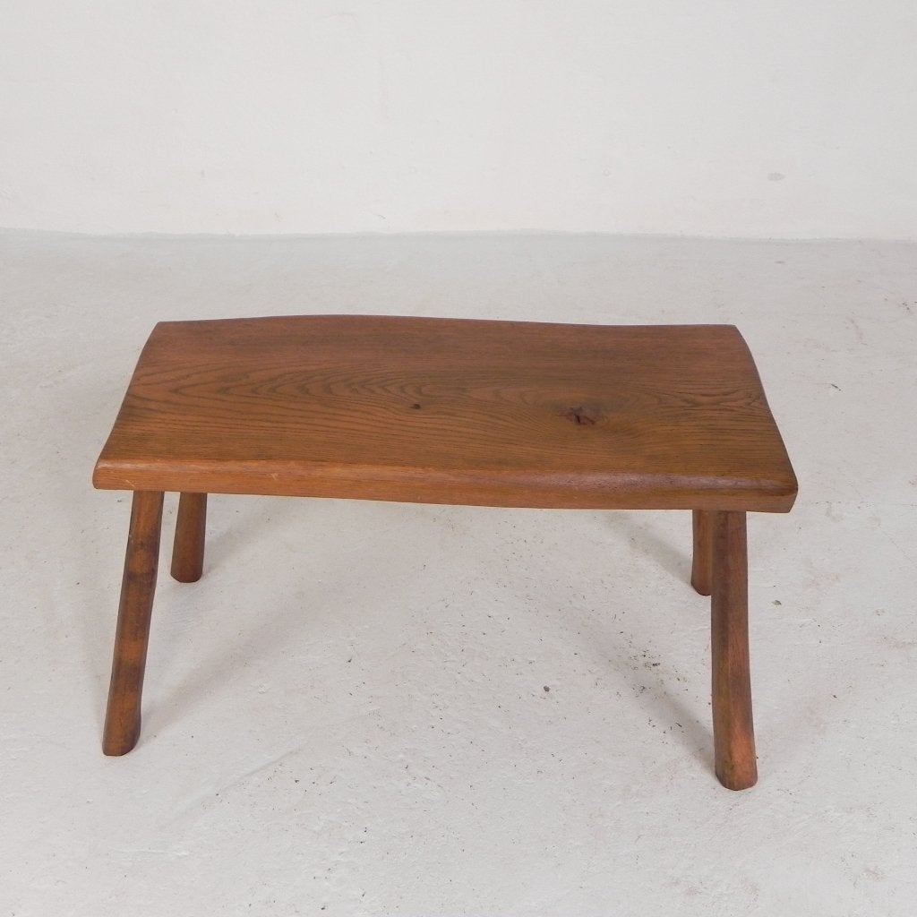 Vintage houten boomstam bijzettafeltje, jaren 60, Ophalen of Verzenden