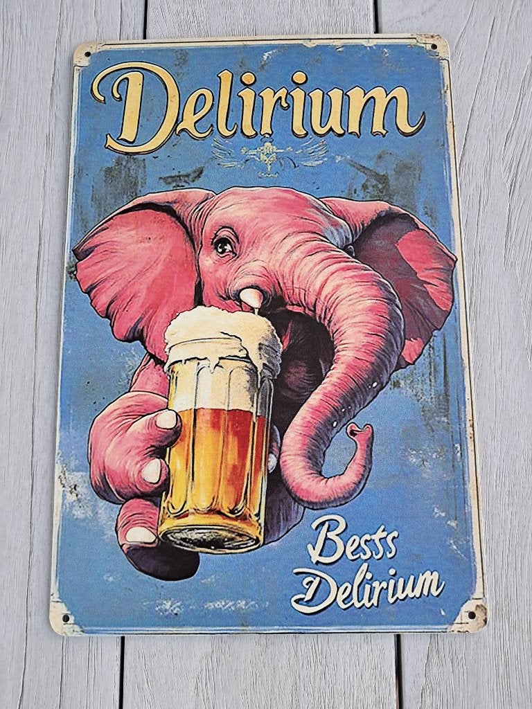 Delirium Tremens reclame borden, Ophalen of Verzenden, Nieuw, Reclamebord, Plaat of Schild, Overige merken