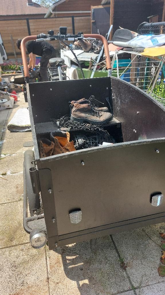 Bakfiets, Ophalen, Zo goed als nieuw, Trommelrem, Elektrisch