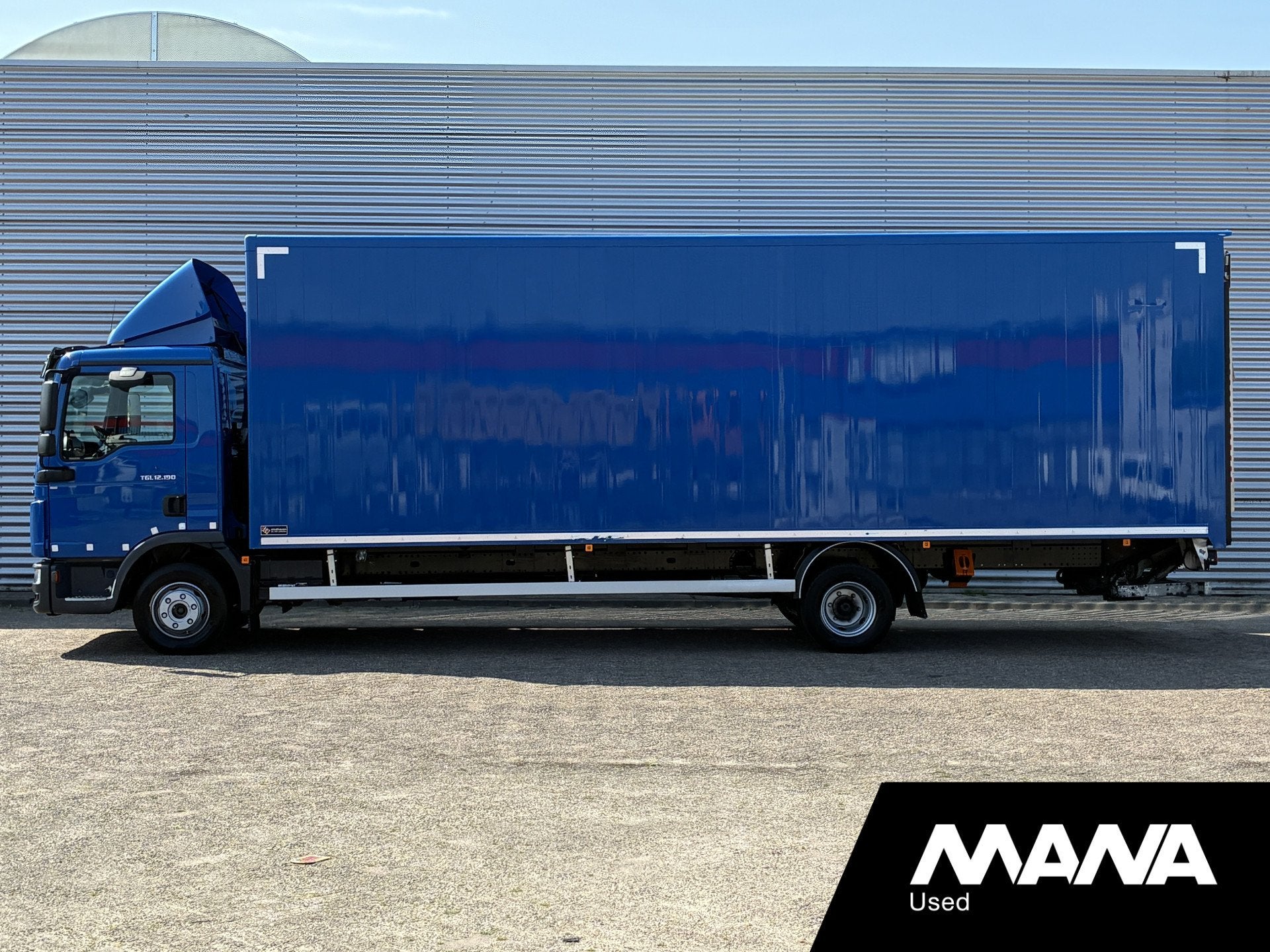 MAN TGL 12.190 BL Automaat Laadklep 1500kg Bakwagen (800 x 2, Achat, Euro 6, Entreprise, 2 places