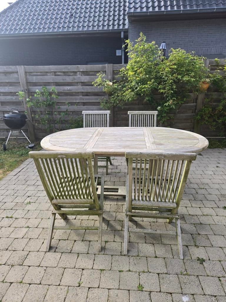 Tuin tafel + stoelen, Ophalen of Verzenden