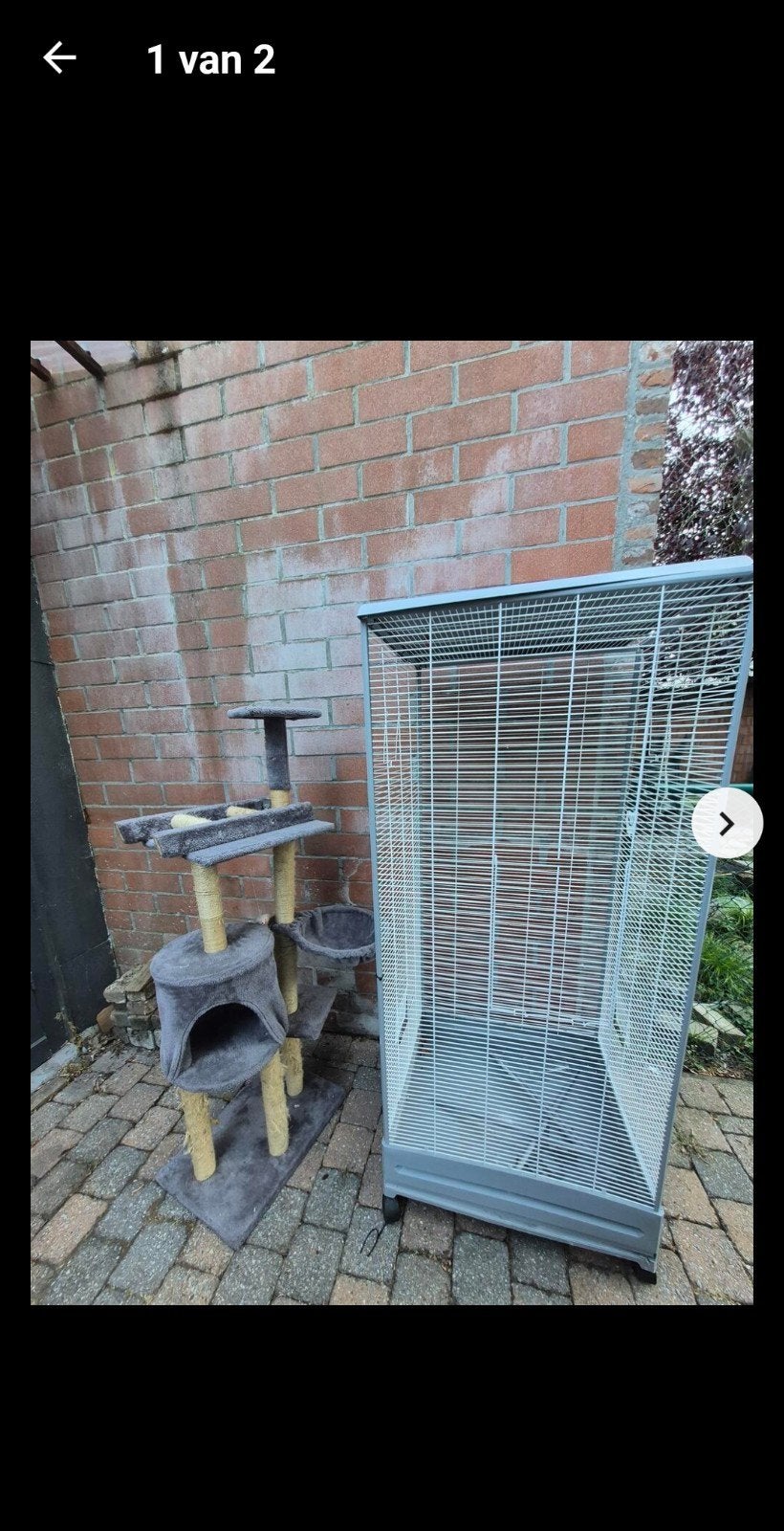 Vogelkooi op wieltjes, Dieren en Toebehoren, Ophalen, Zo goed als nieuw, Vogelkooi