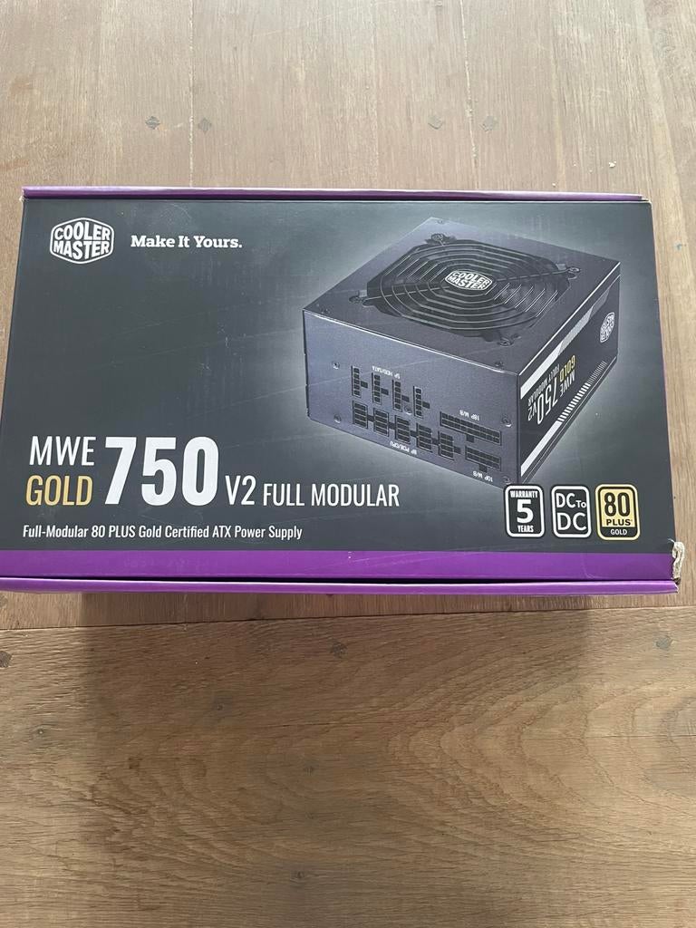 Cooler Master MWE Gold 750 V2 – 750W Full Modular PSU, Enlèvement ou Envoi, Neuf