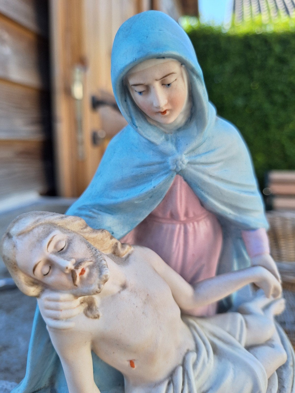 Ancien biscuit Marie avec Jésus, Vieux Andenne, Antiquités & Art, Antiquités | Objets religieux, Enlèvement