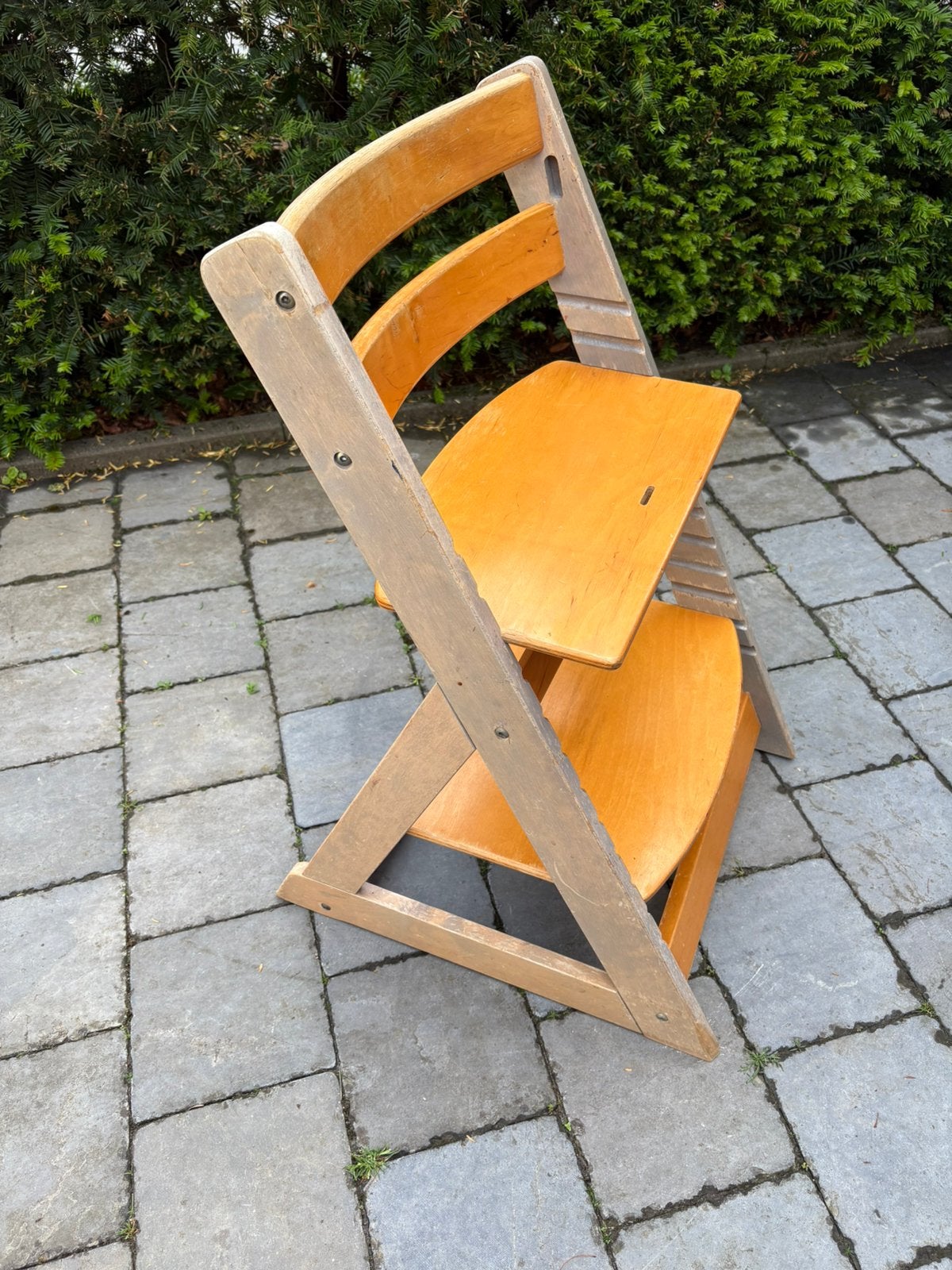 Chaise haute enfant type Stokke, Enlèvement, Utilisé, Chaise évolutive, Plateau amovible