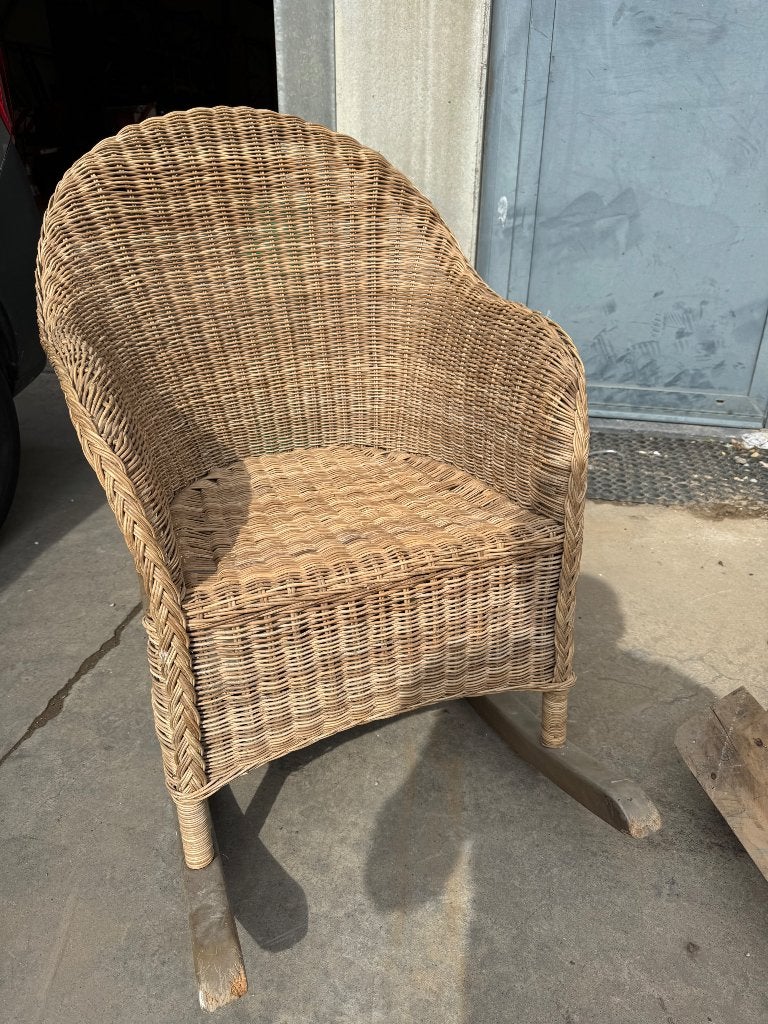 fauteuil en rotin tressé Vintage, Enlèvement