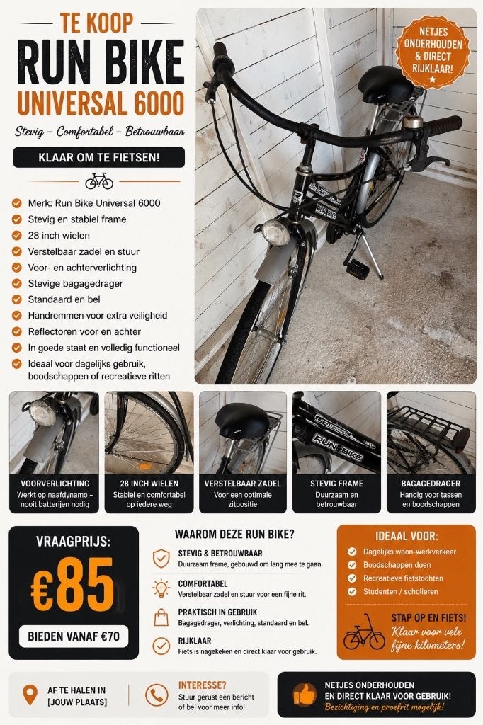 Run bike, Fietsen en Brommers, Ophalen, Gebruikt