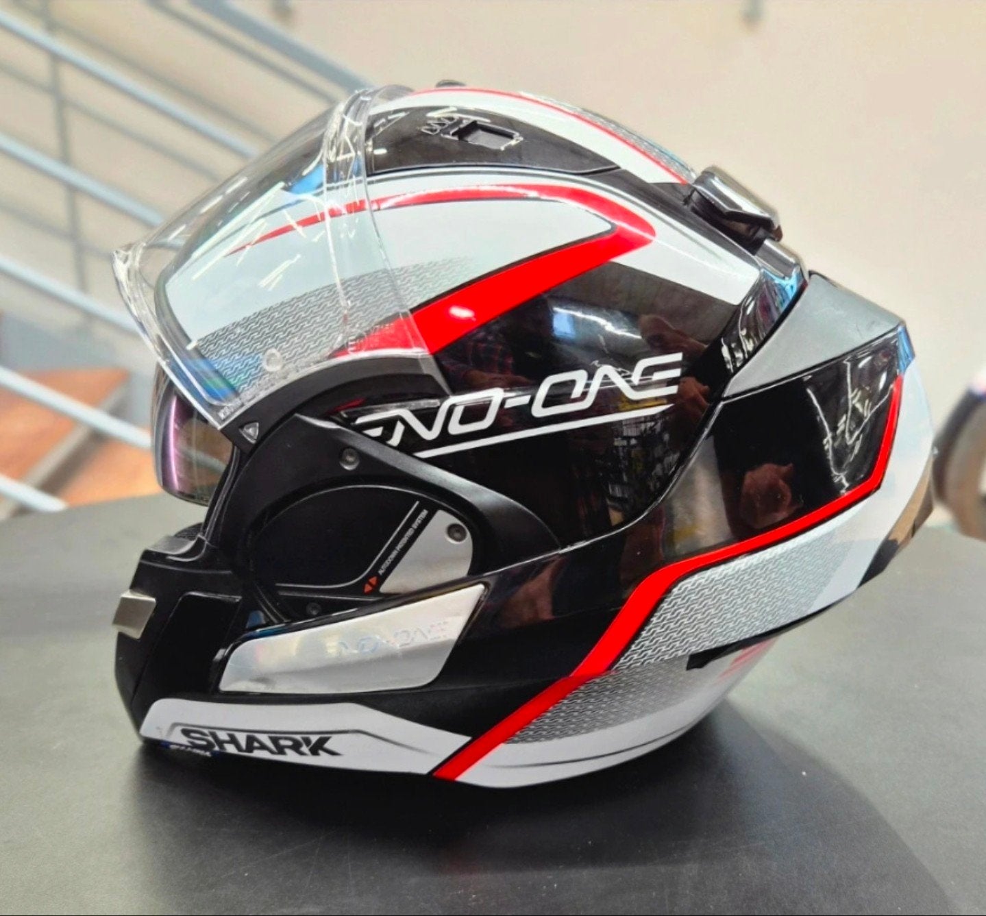 casque moto modulable shark, Motos, Enlèvement ou Envoi, S, Shark