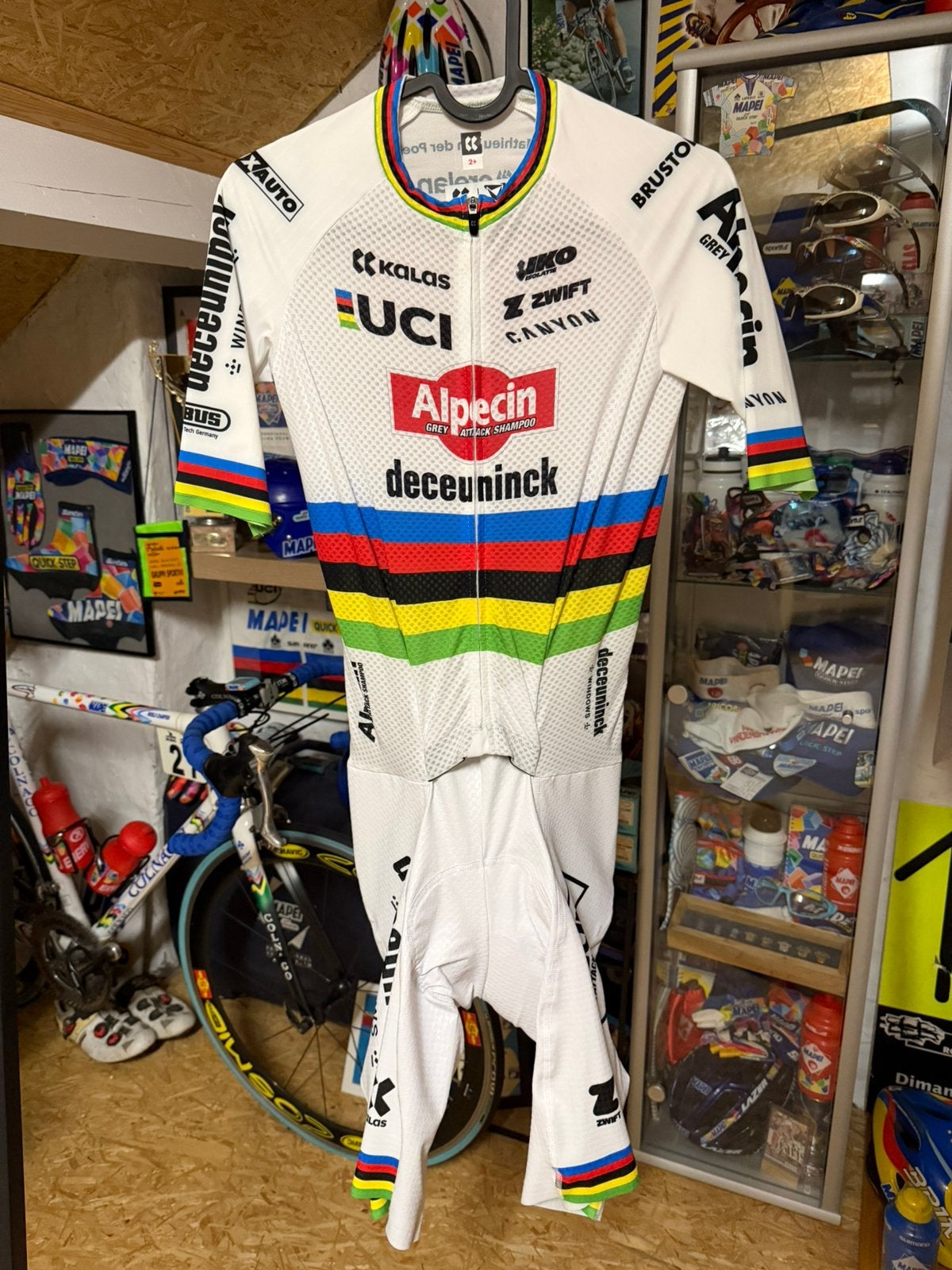 Alpecin deceuninck - MVDP, Vélos & Vélomoteurs, Accessoires vélo | Vêtements de cyclisme, Enlèvement ou Envoi, Comme neuf