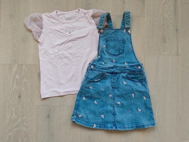 Guess setje, Kinderen en Baby's, Kinderkleding | Maat 122, Ophalen, Meisje, Zo goed als nieuw, Setje