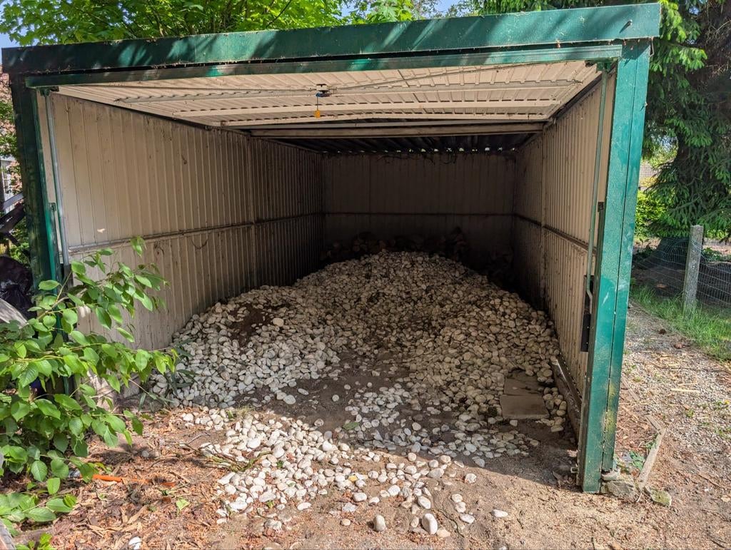 Gratis witte keien, grind keien (4m3), Ophalen