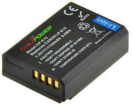 ChiliPower LP-E10 accu voor Canon - 1150mAh, Ophalen, Nieuw