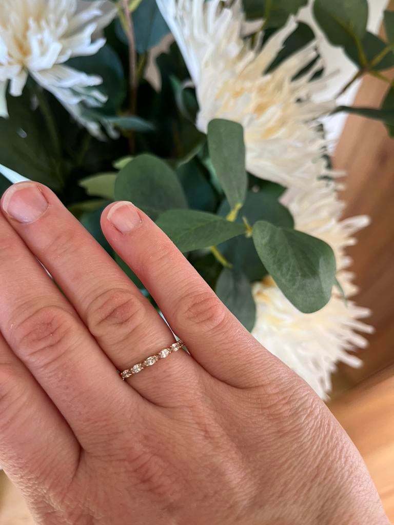 Ring Swarovski rosegoud maat 58, Ophalen, Nieuw, Goud