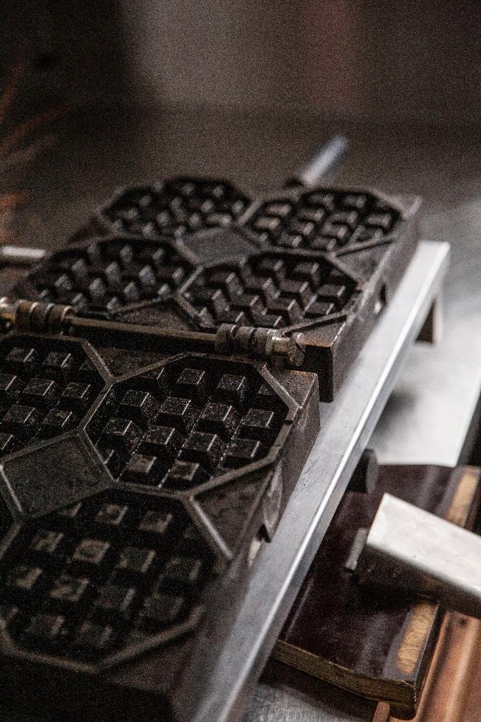 Wafelijzer, lollywafels MATT 1X4, Enlèvement, Plaques amovibles, Utilisé
