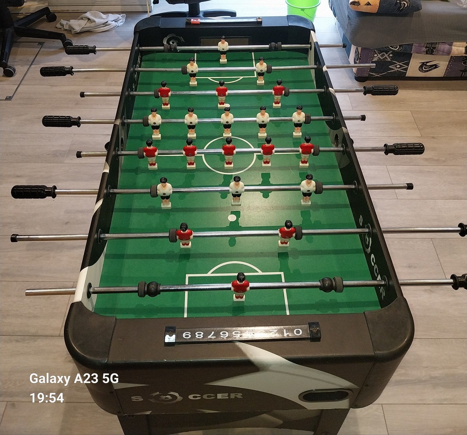 voetbaltafel, Enlèvement, Utilisé
