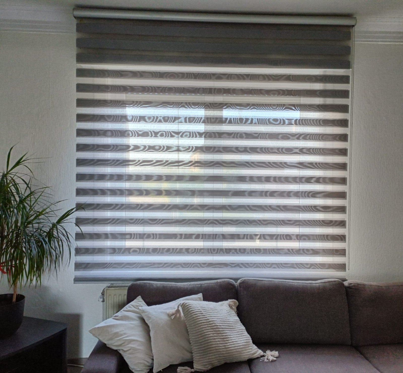 Rolgordijn aluminium 240 op 230, Huis en Inrichting, Ophalen, 230 cm, Gebruikt, Duo rolgordijn