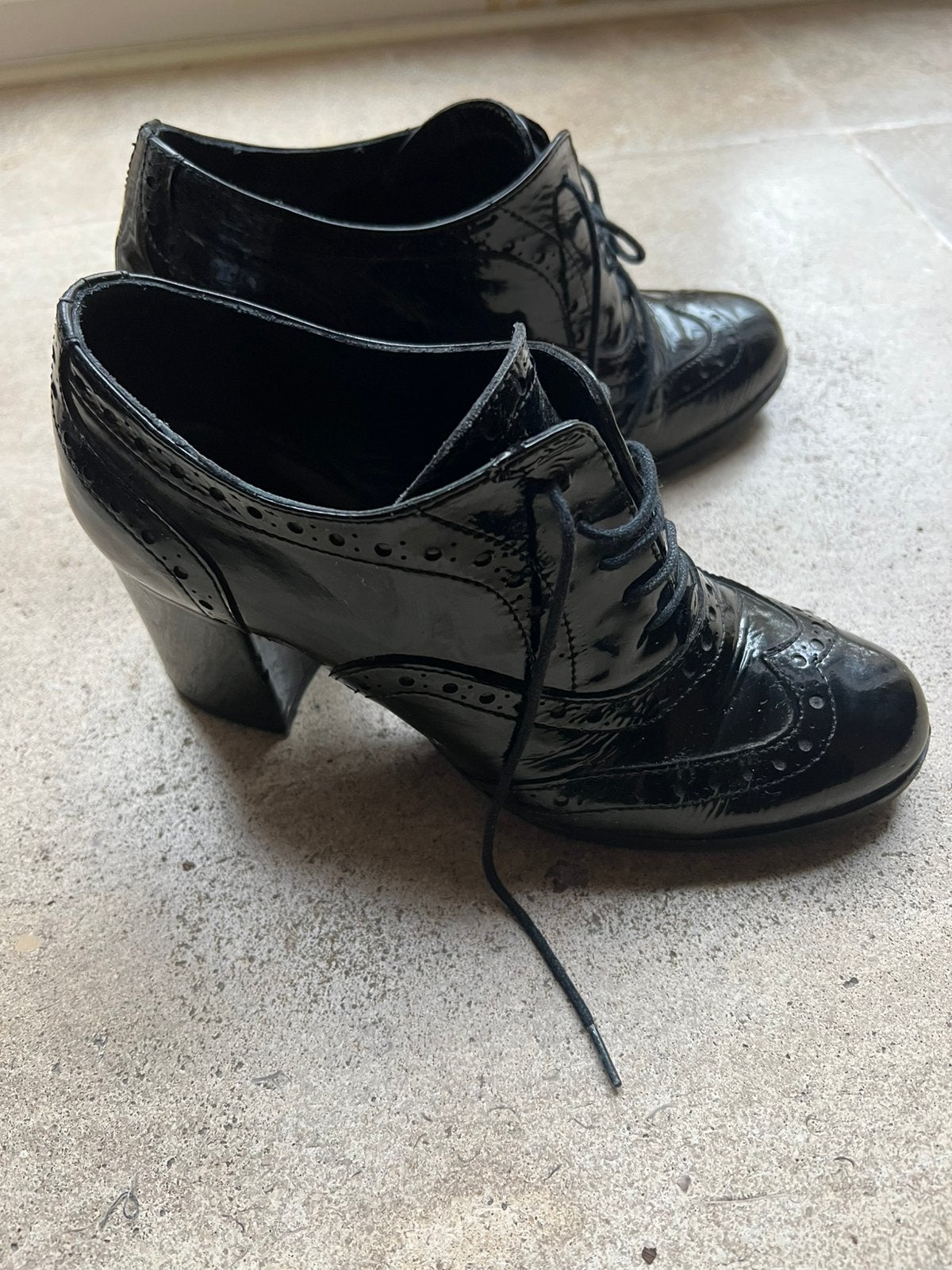Veterschoenen maat 37,5, Vêtements | Femmes, Chaussures, Chaussures à haut talons, Comme neuf, Enlèvement, Noir