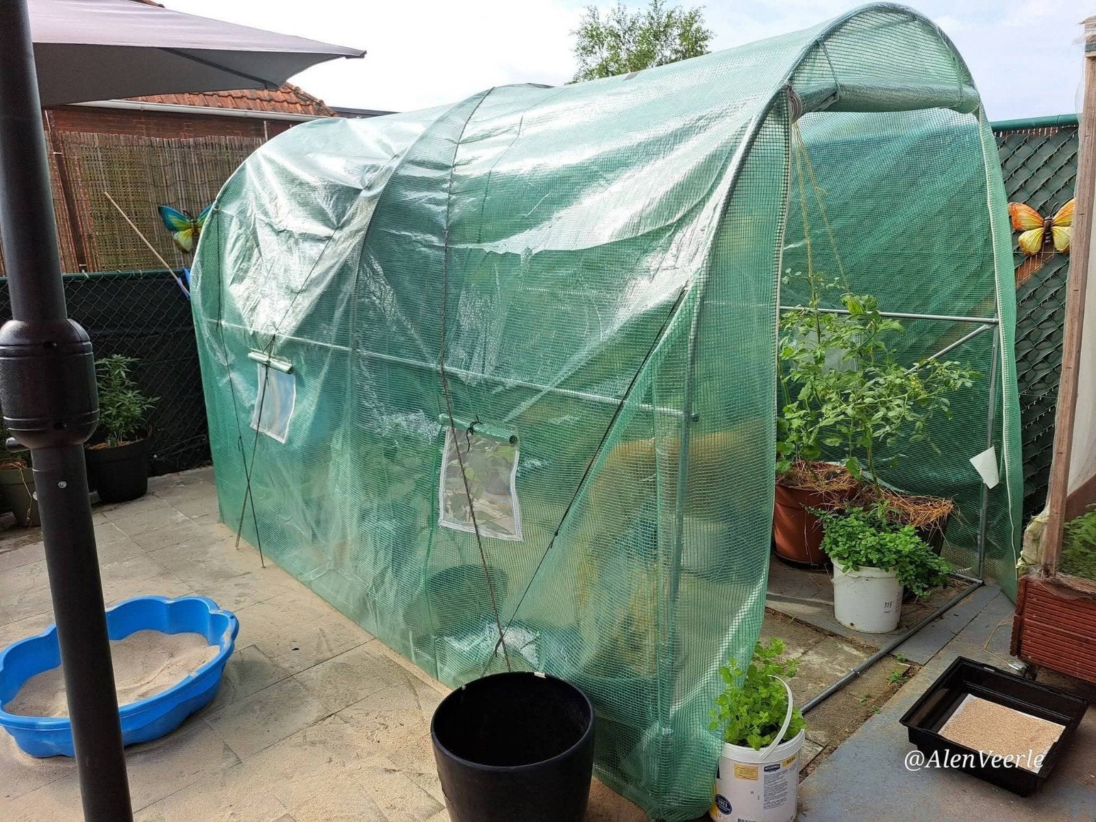 tunnelserre 3x2x2m, Tuin en Terras, Kassen, Ophalen, Folie, Kweekkas, Zo goed als nieuw