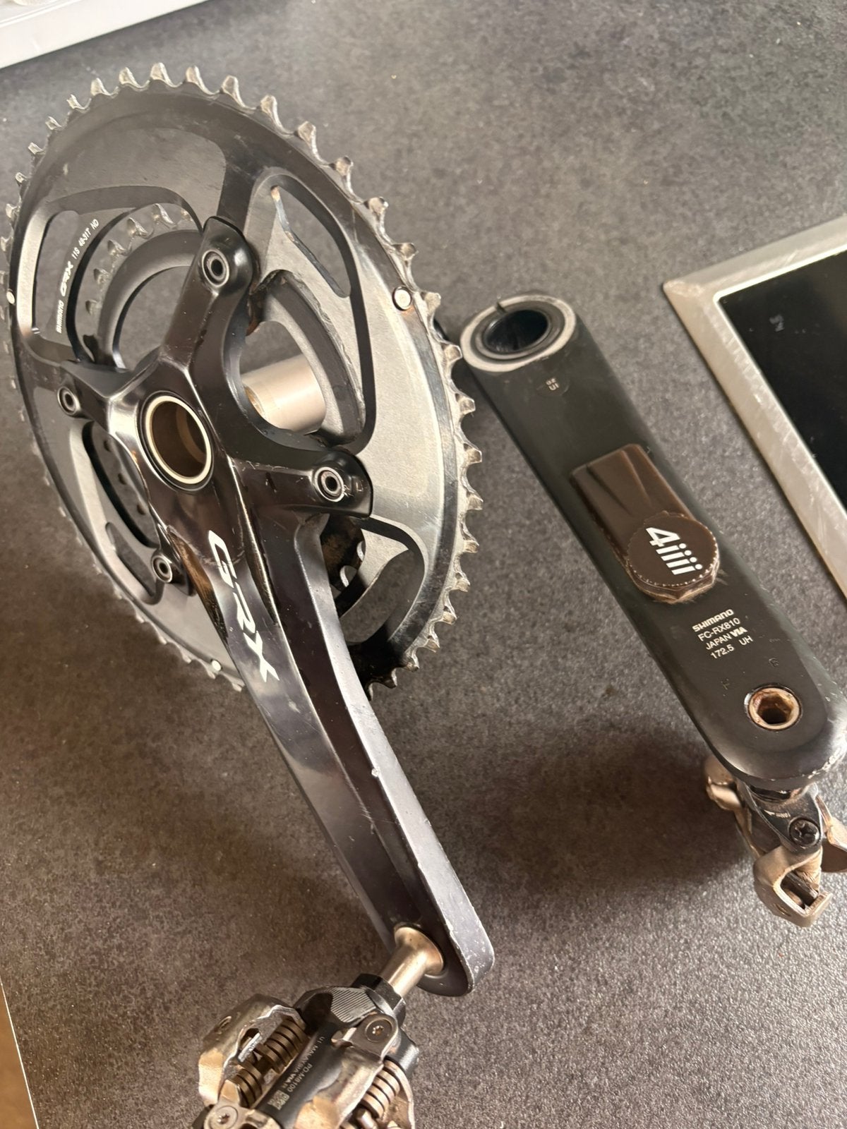GRX Crankset 48-31 met 4iii powermeter 172,5mm, Pédalier ou Pédales, Comme neuf, Enlèvement, Aluminium