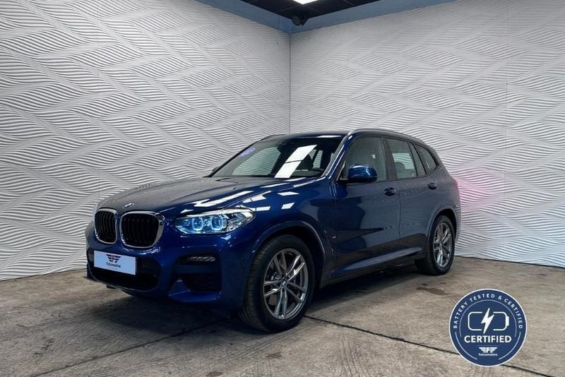 BMW X3 xDrive30e*PHEV*M-SPORT*LAGE BIV!*87.1% SOH*, Auto's, 4 cilinders, Blauw, Parkeerassistent, Bedrijf