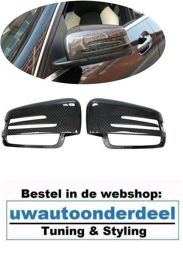 Spiegel Carbon Look Spiegelkappen Voor MB C klasse W204, Verzenden