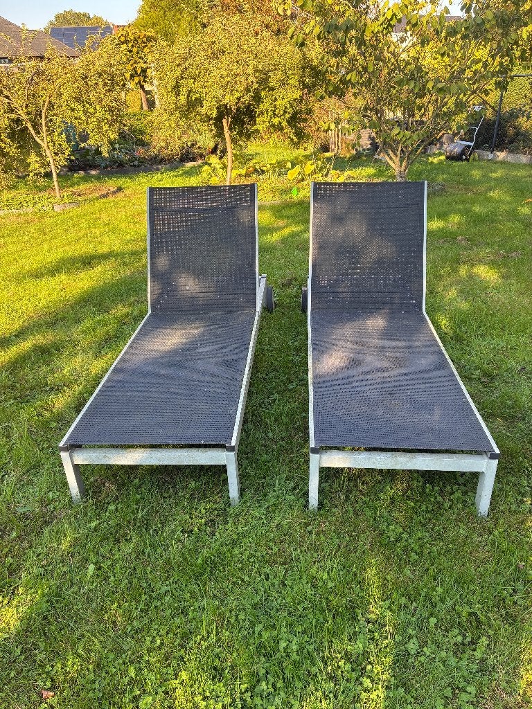 Ligbed Zonnebed verstelbaar, Enlèvement, Utilisé, Aluminium, Réglable